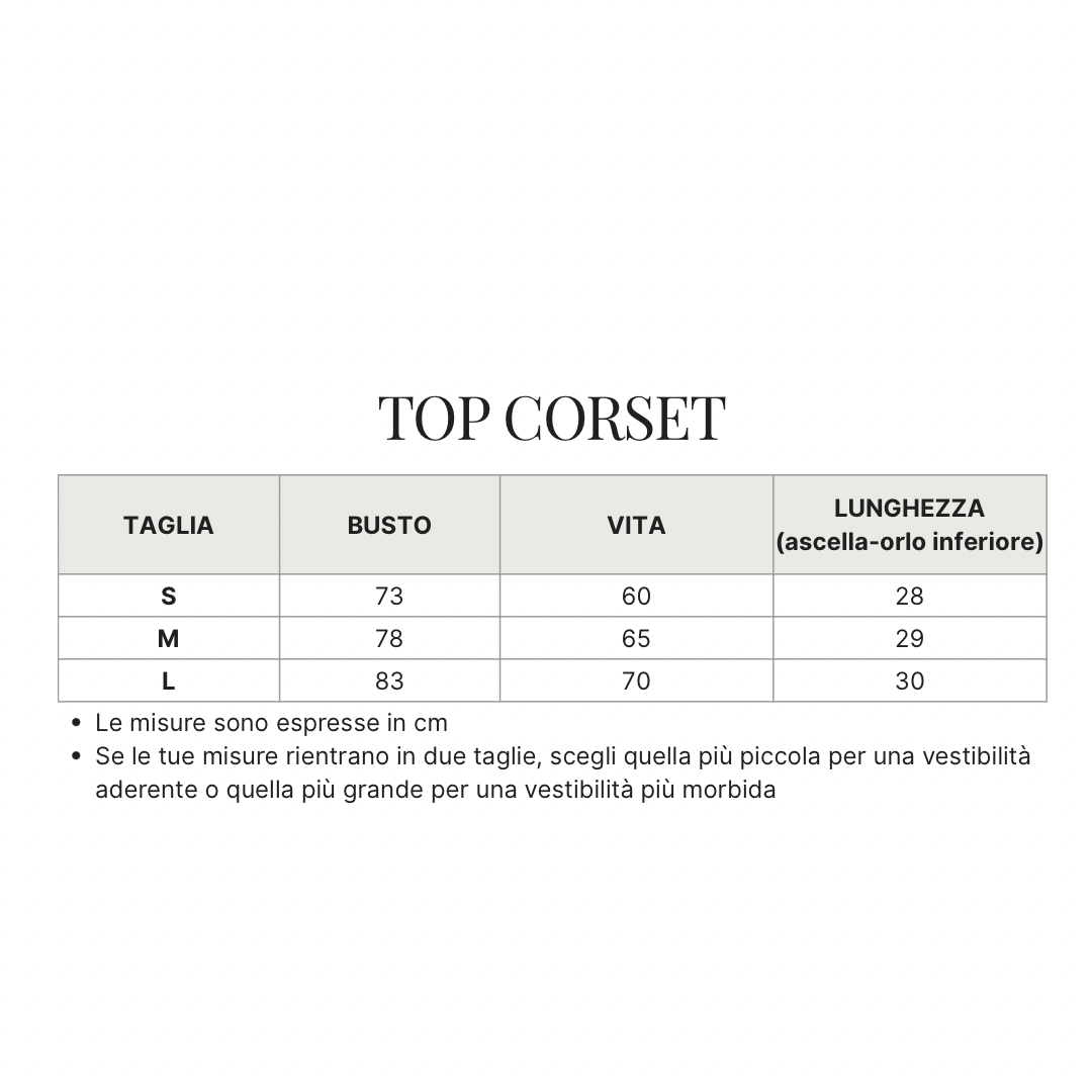 Guida alle taglie per questo capo