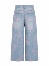 Jeans Floral - Rosa