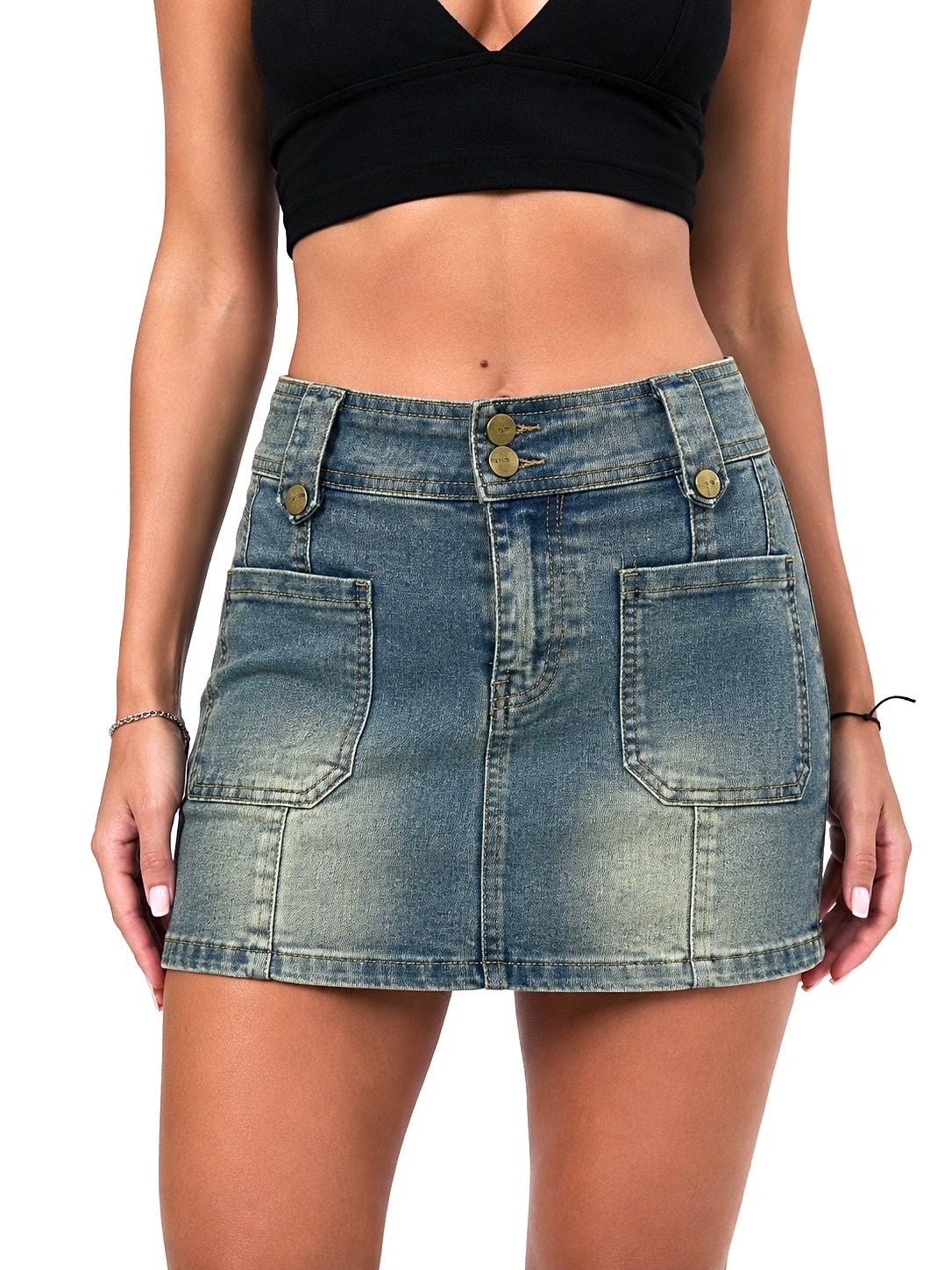 Minigonna Denim Washed