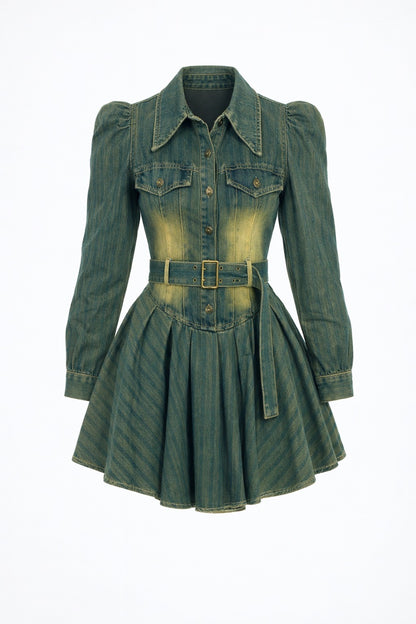 Denim Mist Dress - Scuro