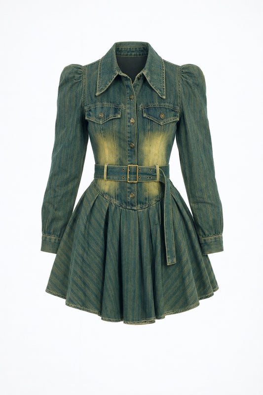 Denim Mist Dress - Scuro