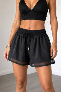 Shorts Organza - Nero