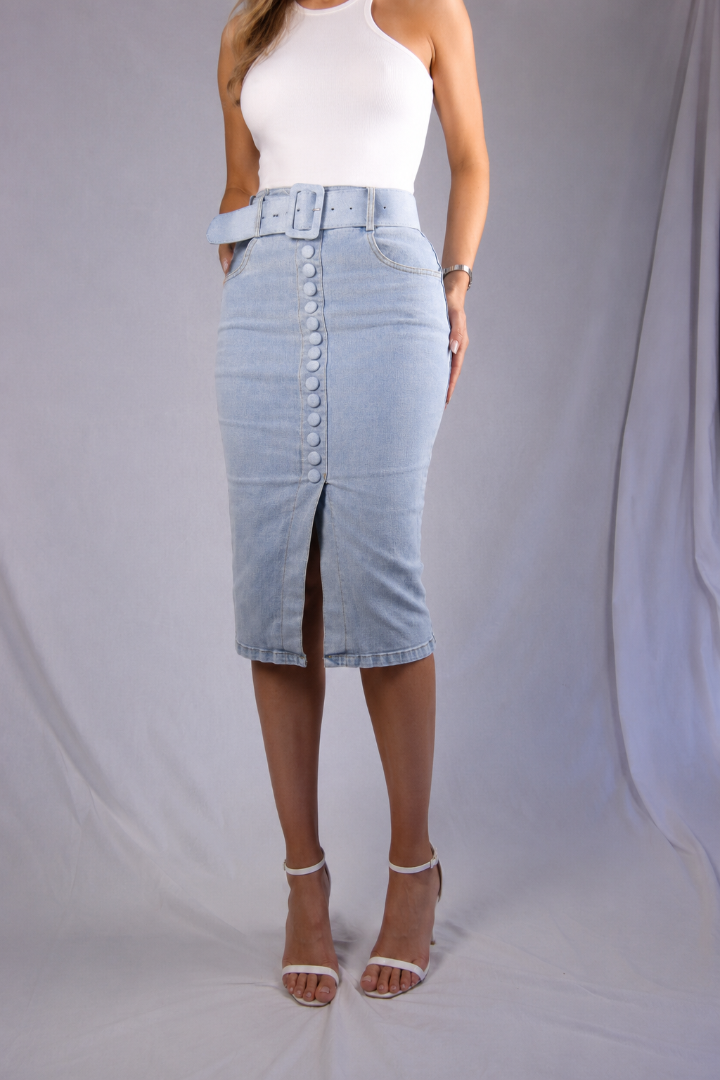Gonna Denim Belted
