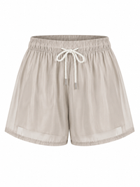 Shorts Organza - Beige