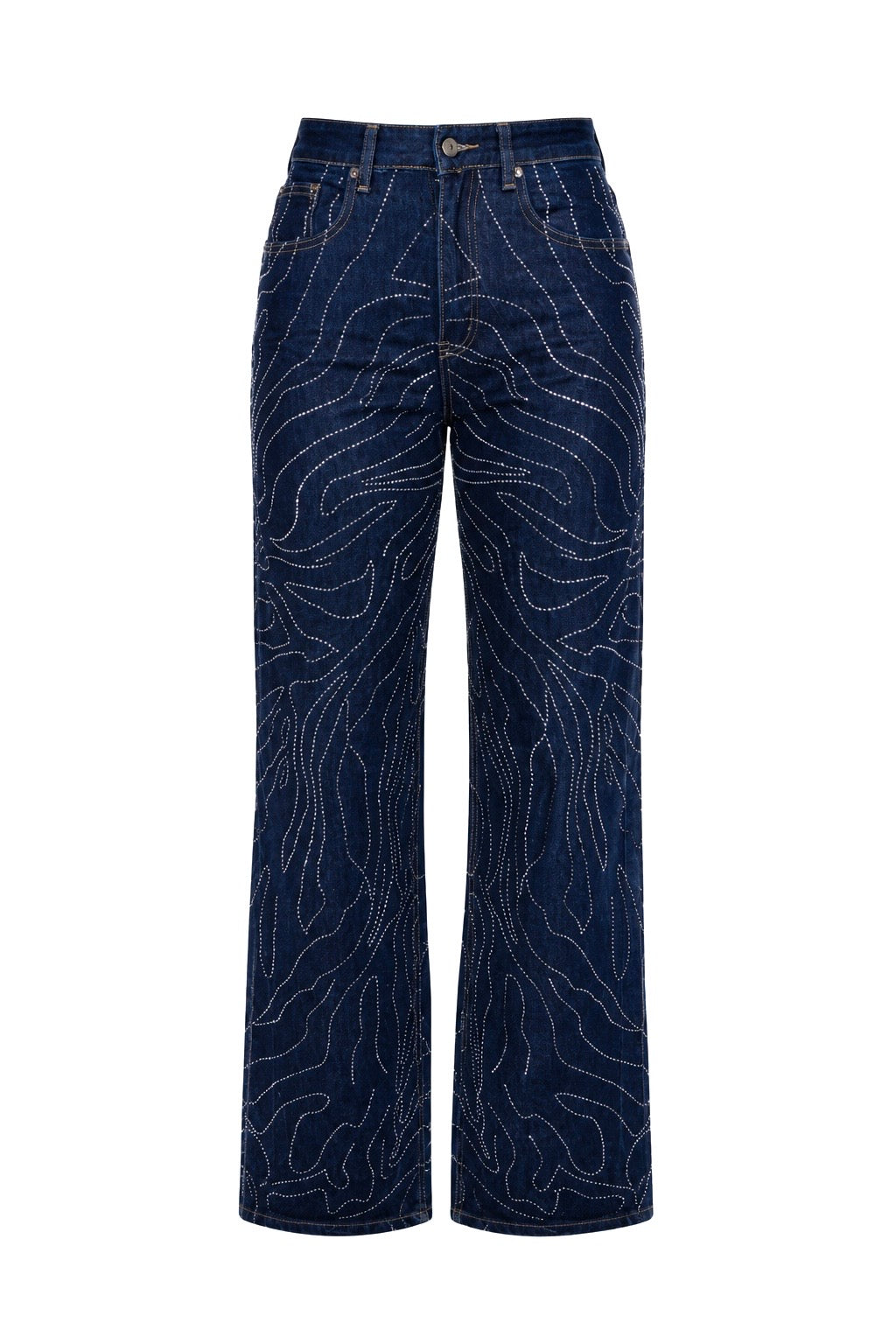 Jeans Diamond Wave - Blu