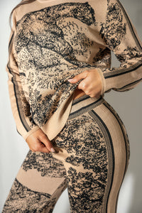 Set di maglia Zen - Beige/Nero
