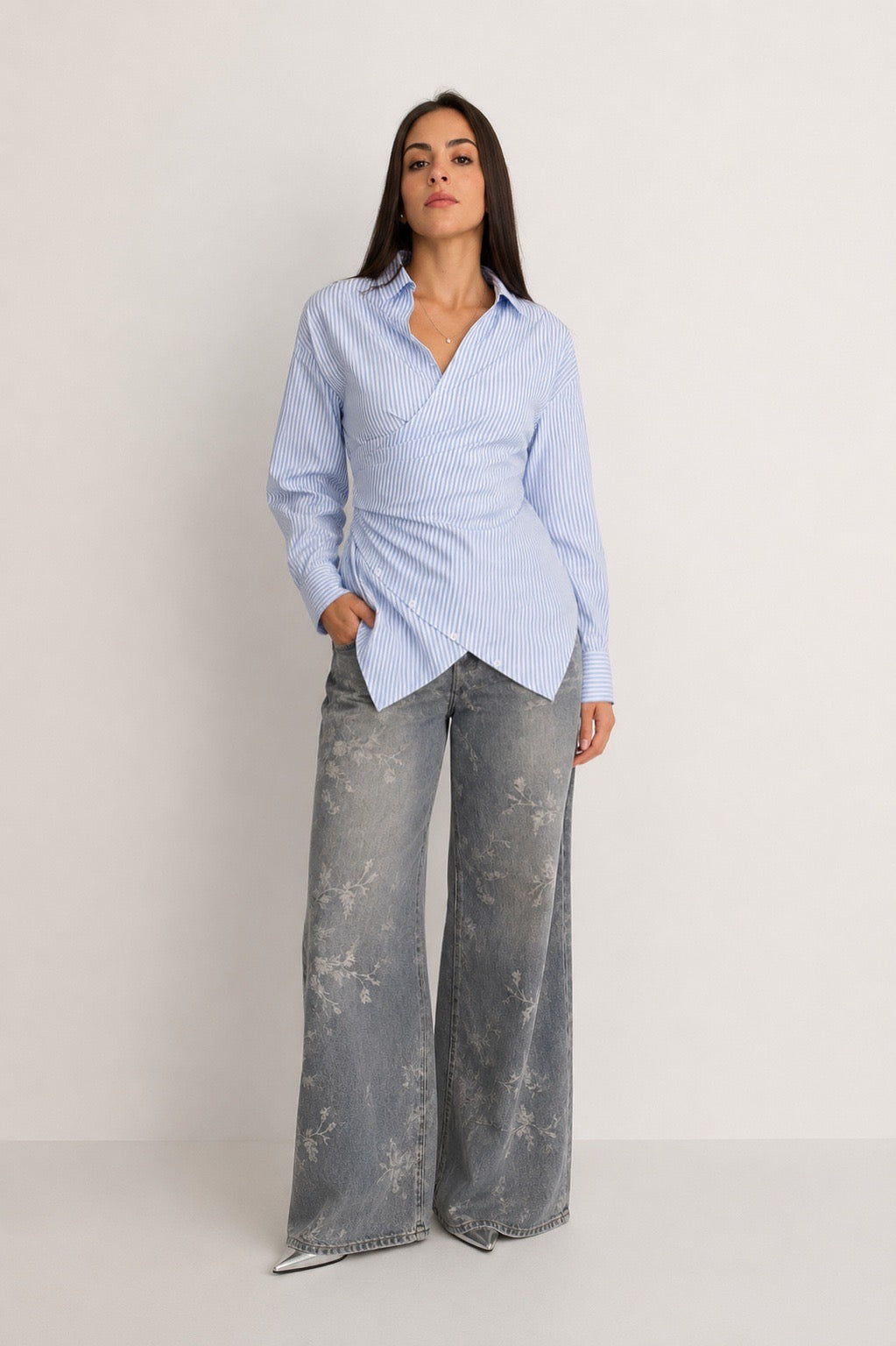 Camicia Stripes - Bianco/Azzurro