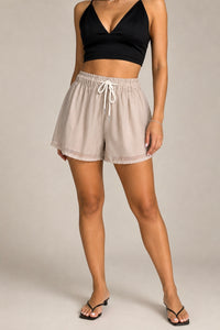 Shorts Organza - Beige