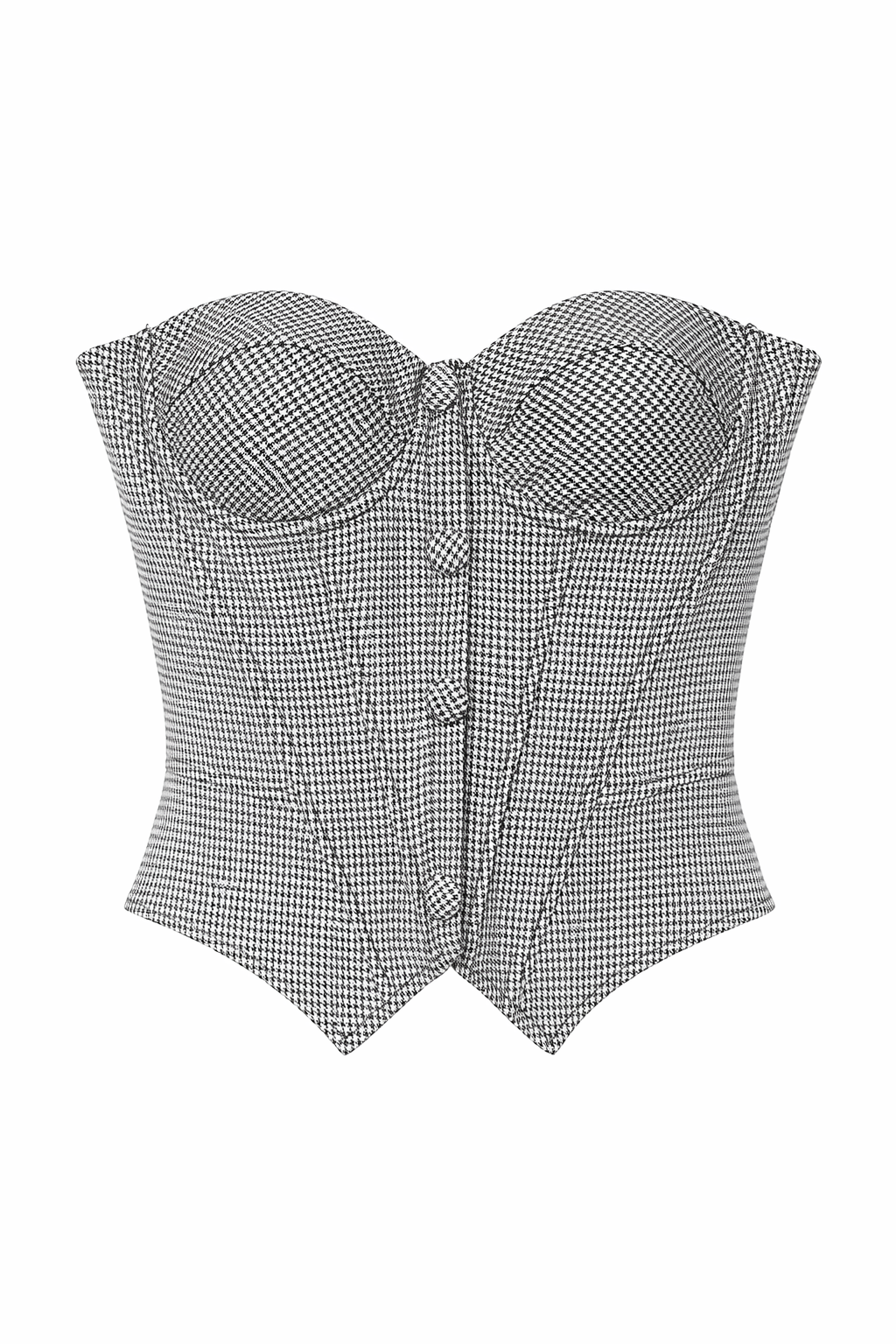 Bustier Pied de Poule - Nero