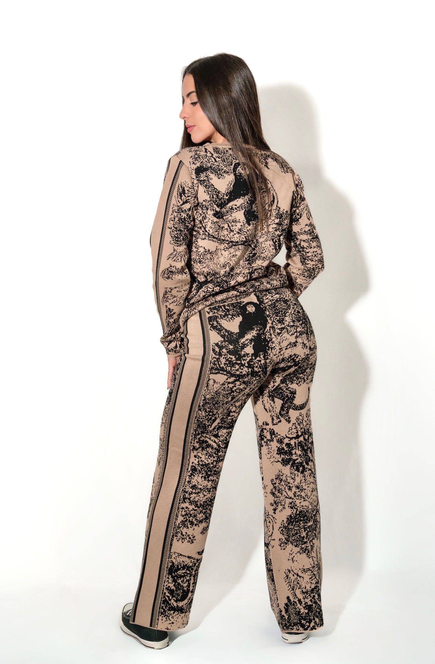 Set di maglia Zen - Beige/Nero
