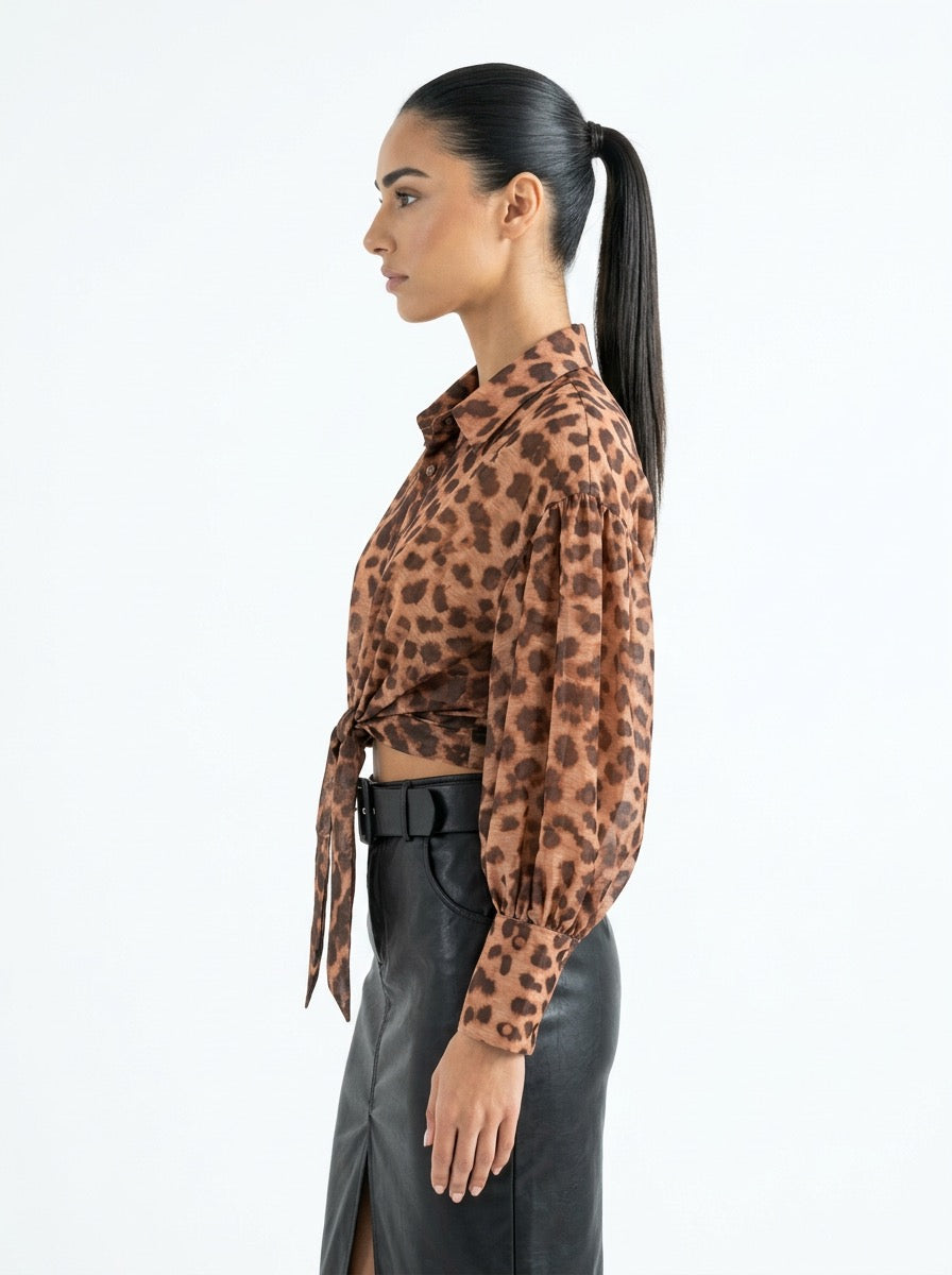 Sienna Leopard Print Blouse