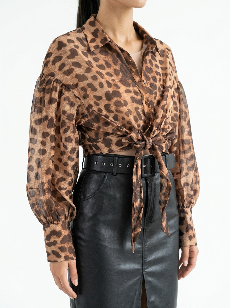 Sienna Leopard Print Blouse