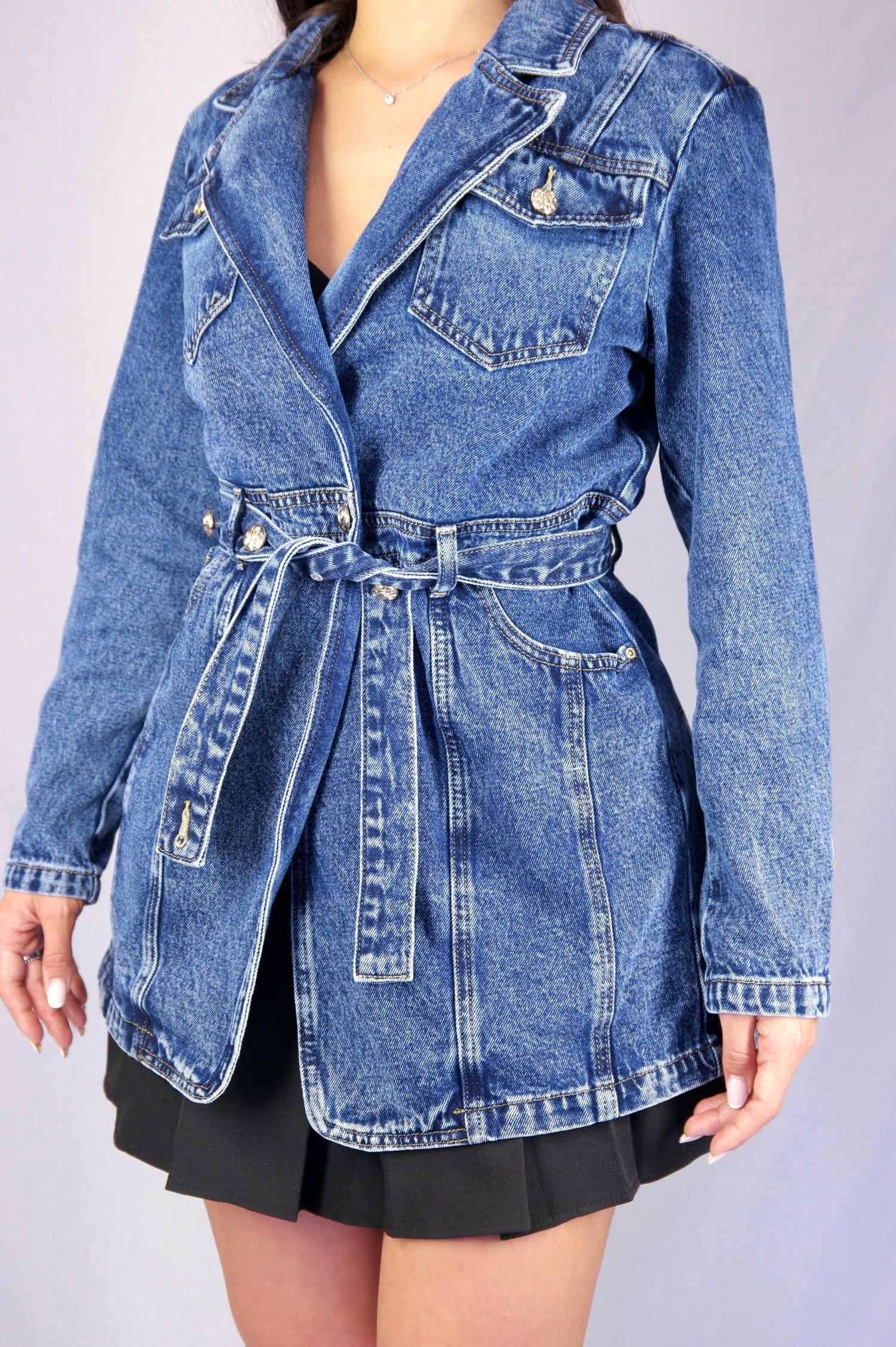 Blazer Denim Chic